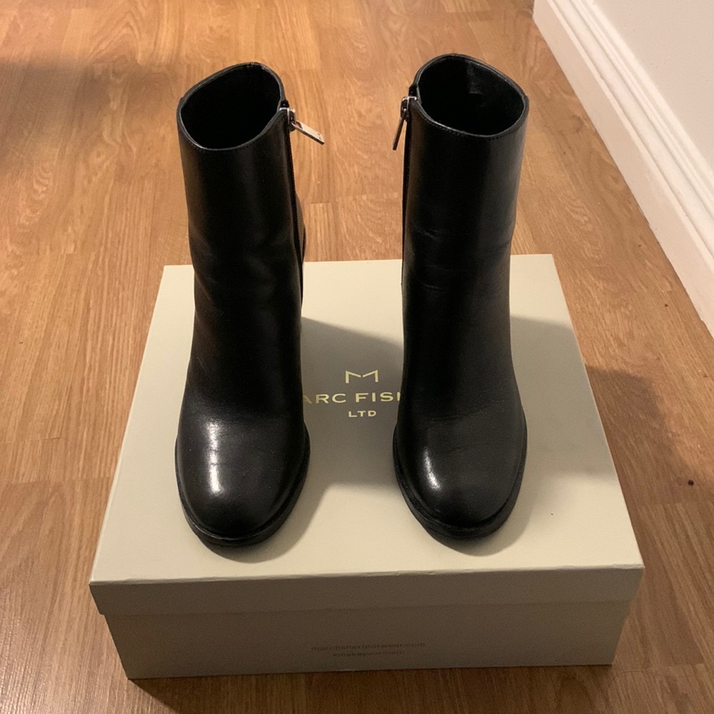 Marc fisher heeled booties